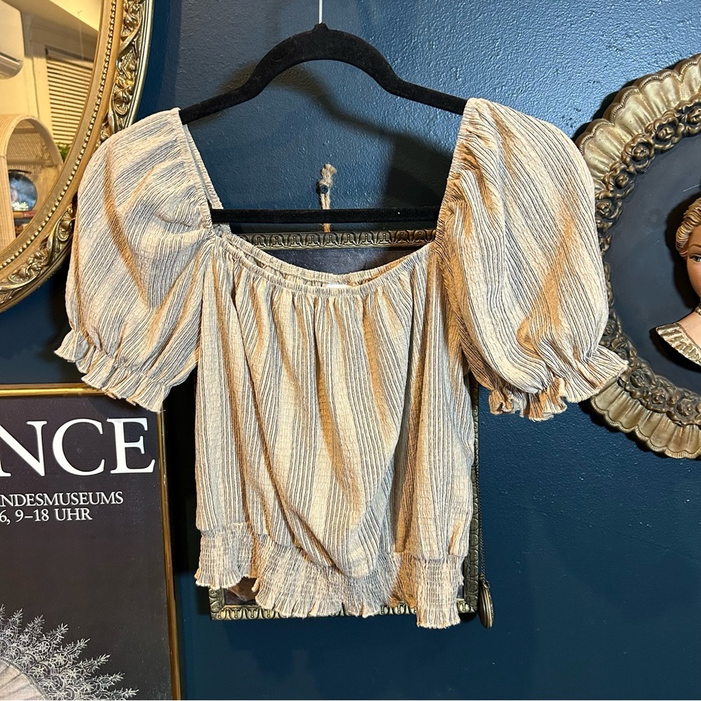 H&M boho peasant top
